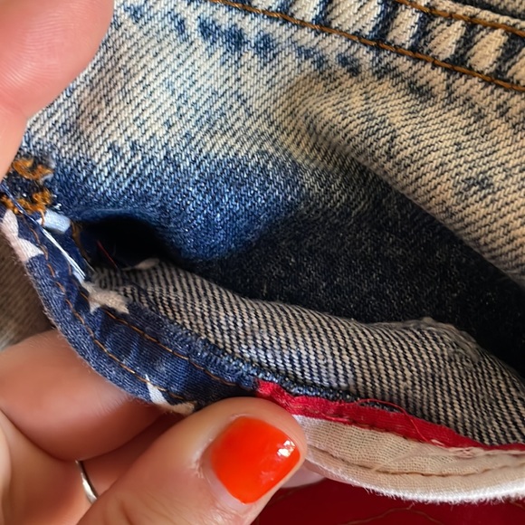 VINTAGE Levi’s Denim jean shorts american flag 🇺🇸 w31 517 jeans levi strauss - Picture 10 of 10